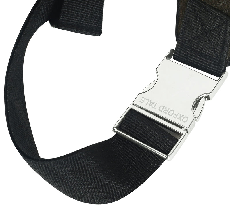 Tweed Dog Harness Grey Swade