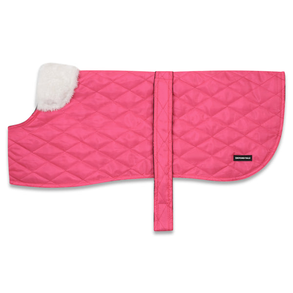 Quilted Dog Coat - Roseate Pink