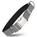 Tweed Dog Collar Grey Swade