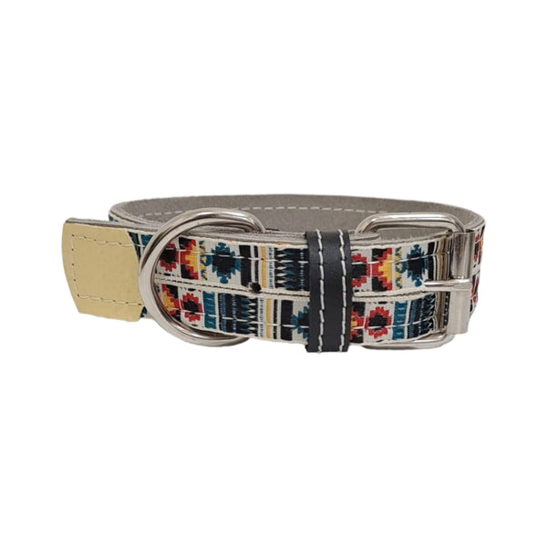 Mosaic White - Dog Collar