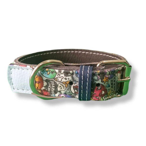 Graffiti Style Dog Collar