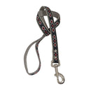 Diamond Black Leather dog lead